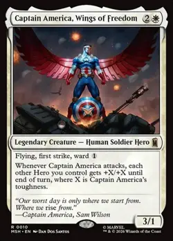 1x Captain America, Wings of Freedom NM Eng MTG - Marvel Super Heroes - Image 1