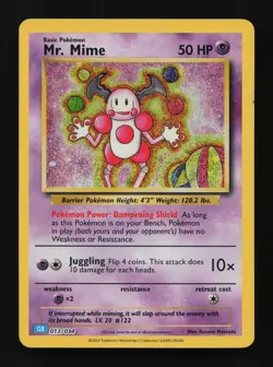 Mr. Mime 013/034 Holo Classic Collection Trading Card Game Classic Pokemon Cards - Image 1