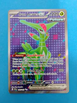 Iron Leaves ex 186/162 SV05: Temporal Forces Full Art Ultra Rare Pokemon Card - Image 1