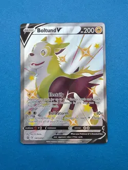 Boltund V SWSH085 Full Art Shiny Sword & Shield Pokemon TCG - Image 1