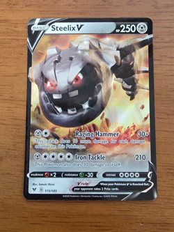 Steelix V 115/185 Vivid Voltage Full Art Ultra Rare Pokemon Card - Image 1