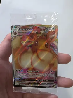 Eevee VMAX SWSH087 Shining Fates Black Star Promo Pokemon Card TCG - NM Sealed - Image 2