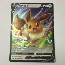 Eevee V SWSH065 SWSH Promo (Eevee Stamped) Holo Eng Basic 190 HP - Image 1