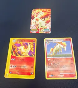 Pokemon TCG Rapidash 3-Card Lot Japanese and English - Image 1