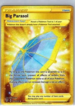 Big Parasol 199/189 Secret Rare Darkness Ablaze Pokemon Holo Near Mint - Image 1