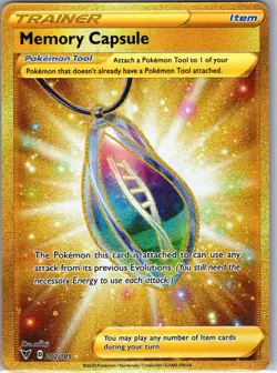 Memory Capsule 202/185 Secret Rare Vivid Voltage Pokemon Holo Near Mint - Image 1