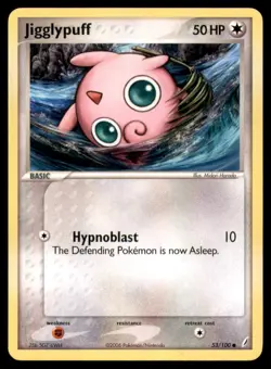 Jigglypuff 53 100 C Crystal Guardians Pokemon MP - Image 1