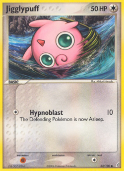 Jigglypuff 53 100 C Crystal Guardians Pokemon MP - Image 4