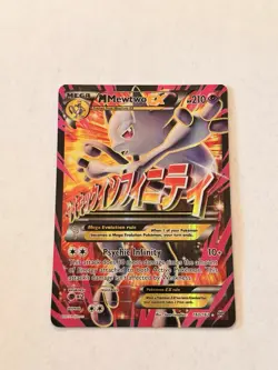 M Mewtwo EX 160/162 Breakthrough Ultra Rare Full Art Holo 210 HP English - Image 1