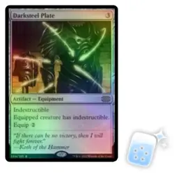 FOIL DARKSTEEL PLATE Double Masters 2022 Magic MTG MINT CARD - Image 1