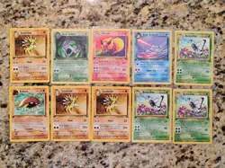 Pokemon 1st Edition Lot Of 18 Cards Dark Flareon Arbok Squirtle Kadabra Weezing - Image 1