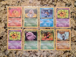 Pokemon 1st Edition Lot Of 18 Cards Dark Flareon Arbok Squirtle Kadabra Weezing - Image 3