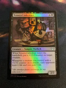 Tenured Inkcaster Foil 088 - MTG Magic Card - Strixhaven STX - Image 1