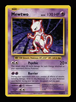 Mewtwo 51/108 Rare Evolutions Pokemon Cards - Image 1