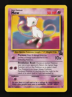 Mew 8 Promo Wizards Black Star Promos Pokemon Cards - Image 1