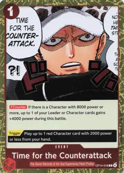 Time for the Counterattack - OP14-018 - The Azure Sea's Seven - ONE PIECE Card - Image 1