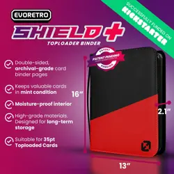 Top Loader Binder for 35pt-55pt Cards – 216 Slot Toploader Binder with 9-Pock... - Image 2