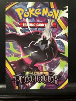 Mega Darkrai ex Trainer Tips Card from ME05: Pitch Black Build and Battle - Image 1