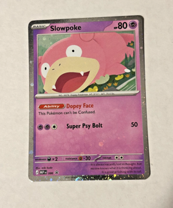 Pokemon MEP Promo Slowpoke #86 Cosmos Holo Checklane Promo TCG Pokemon Card - NM - Image 1