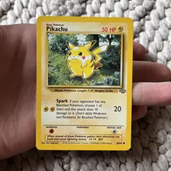 Pikachu Non-Holo 1999 WOTC Pokemon Card 60/64 Jungle Set LP - Image 1