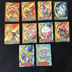 Lot Of 10 Vintage Topps Pokemon Advanced Challenge Cards Non Holo 2004 - Image 1