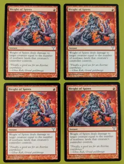 Weight of Spires x4 Dissension 4x Playset Magic the Gathering MTG - Image 1