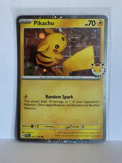 Pikachu (Pokemon Day 2026) 051/162 Holo Pokemon NM - Image 1