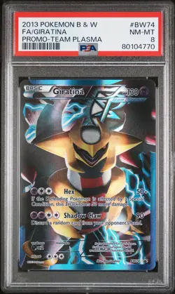 Giratina BW74 Team Plasma Promo Pokemon PSA 8 - Image 1