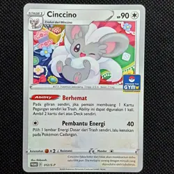 Pokemon TCG Cinccino GYM Promo Indonesia 012/S-P Exclusive Stamp Limited - Image 1