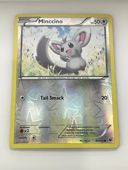 Minccino 87/124 Common Fates Collide Pokemon Reverse Holo Lightly Played - Image 1