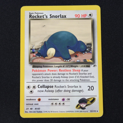 Rocket's Snorlax 033/132 Gym Heroes Rare Regular Non-Holo English Unlimited MP - Image 1