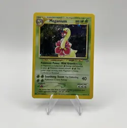 Pokemon TCG Neo Genesis Holo Rare Meganium 11/111 English 2000 - Image 1