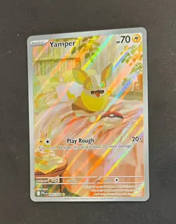 Pokemon Yamper 099/094 Illustration Rare Phantasmal Flames Near Mint - Image 3
