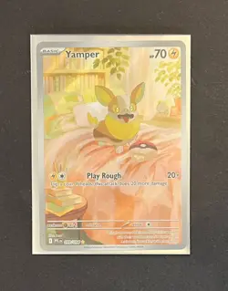 Pokemon Yamper 099/094 Illustration Rare Phantasmal Flames Near Mint - Image 4