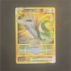 Pokemon Serperior VSTAR 210/195 Gold Secret Rare Silver Tempest Near Mint - Image 1