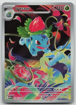 Pokemon TCG Ivysaur 134/132 Mega Evolution Illustration Rare NM - Image 1