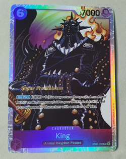 King Chara Foil SR Super Pre-Release Stamped - NM - One Piece TCG - ST04-004 - Image 1