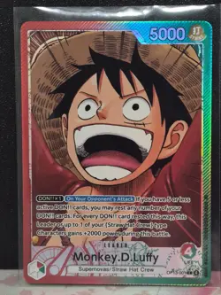 One Piece CCG Monkey D Luffy Alternative Art Leader OP13-001 - Image 3