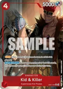 One Piece Kid & Killer - EB01-003 - R - Alternate Art - Foil, Near Mint Extra Bo - Image 1