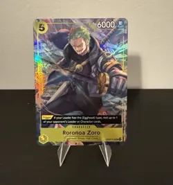 Bandai One Piece Roronoa Zoro OP07-113 Promo UC Alt Art Foil EN - Image 1
