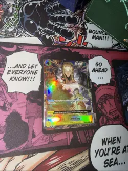 One Piece Basil Hawkins OP10-109 Parallel PRB02 English Holo Foil Alt Art NM - Image 2