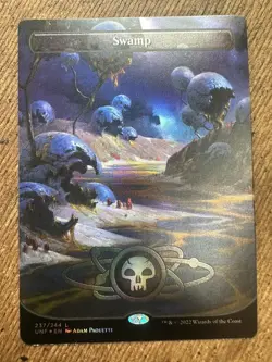 Swamp 237 Full Art Borderless Foil Unfinity UNF MTG Magic Gathering Pack Fresh - Image 1