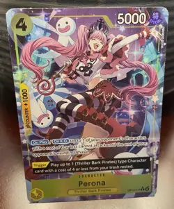 2026 One Piece CCG: PERONA OP-14 “The Azure Sea's Seven” Full Art Super Rare - Image 1