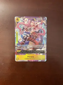 2026 One Piece CCG: PERONA OP-14 “The Azure Sea's Seven” Full Art Super Rare - Image 2