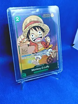 One Piece Monkey D. Luffy P-037 1st Anniversary Tournament Stamped Promo Foil - Image 2