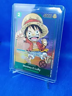 One Piece Monkey D. Luffy P-037 1st Anniversary Tournament Stamped Promo Foil - Image 3