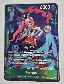 One Piece Perona (Alternate Art) The Azure Sea's Seven Foil OP14-033 NM - Image 1