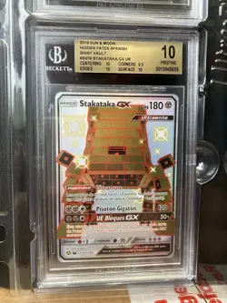 ~ESP~ SPANISH BGS 10 Stakataka GX SV74 Hidden Fates Pokemon Card - Image 1