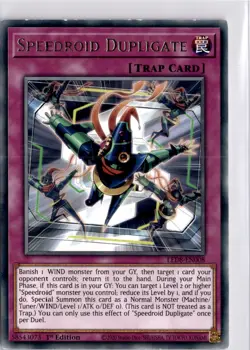 Speedroid Dupligate LED8-EN008 Rare 1st Edition Yugioh Trading Card TCG - Image 3