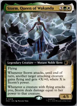 Storm, Queen of Wakanda (Extended Art) 418 Commander: Marvel Super Heroes NM - Image 1